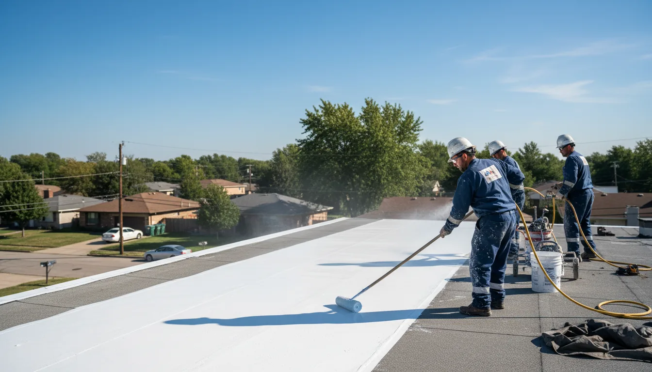 Commercial roof coating in Monessen, PA near me